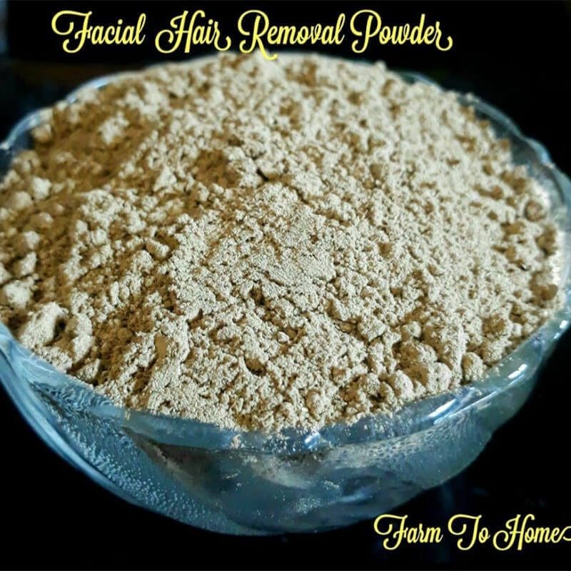 FACIAL HAIR REMOVAL POWDER (100g) - Farm 2 Home FACIAL HAIR REMOVAL POWDER (100g) - Farm 2 Home