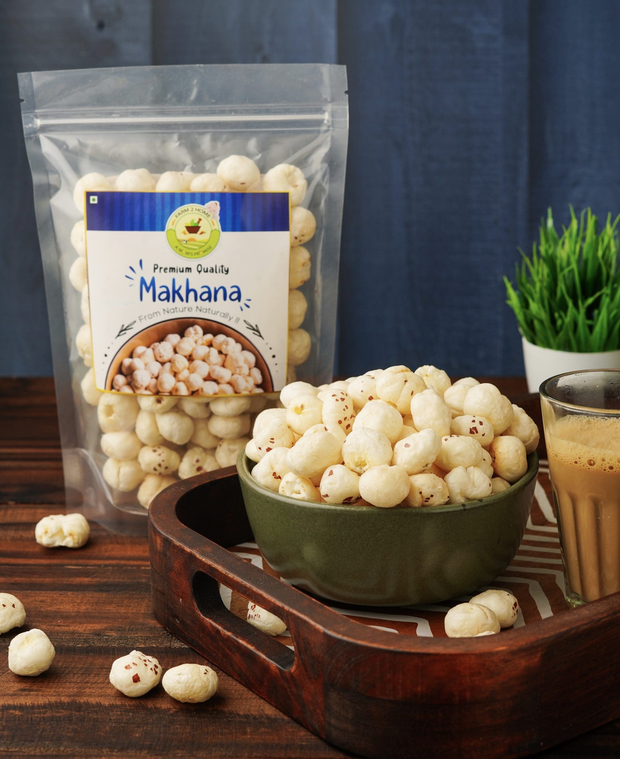 Makhana / Lotus Seeds / Fox Nuts (100G) - Farm 2 Home